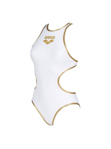 Arena Piece One Biglogo Badeanzug in Weiß