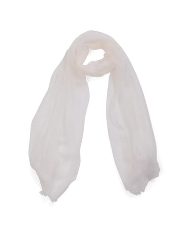 CASH-MERE.CH Bio Schal soft in Weiss