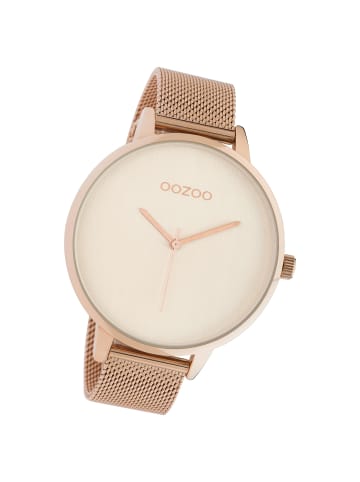Oozoo Analog-Armbanduhr Oozoo Timepieces rosegold extra groß (ca. 48mm)