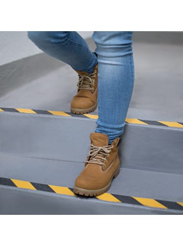 relaxdays 5 x Antirutsch-Klebeband in Schwarz/Gelb - 50 mm x 5 m