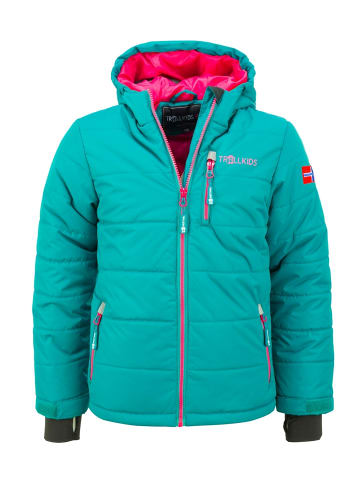 Trollkids Skijacke / Winterjacke "Hemsedal" in SmaragdgrÃƒÂ¼n / Rubinrot