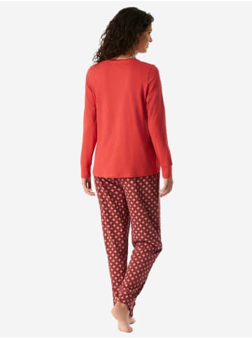 Schiesser Pyjama Comfort Essentials in beere