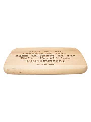 Mr. & Mrs. Panda Schneidebrett Spruch 2009 Geburtstag mit Spruch in Transparent