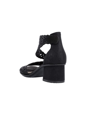 rieker Sandalen mit Absatz Schwarz