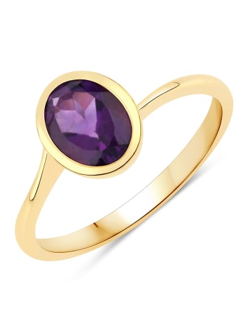 Rafaela Donata Ring Sterling Silber gelbvergoldet Amethyst in gelbgold