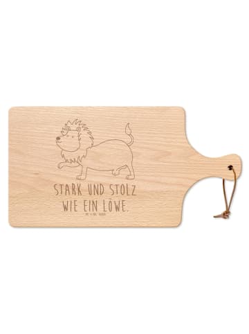 Mr. & Mrs. Panda Schneidebrett Sternzeichen Löwe mit Spruch in Transparent