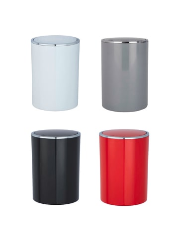 Wenko Abfalleimer INCA Grau, 5 Liter in Grau, (B) 19 x (H) 26 x (L) 19 cm