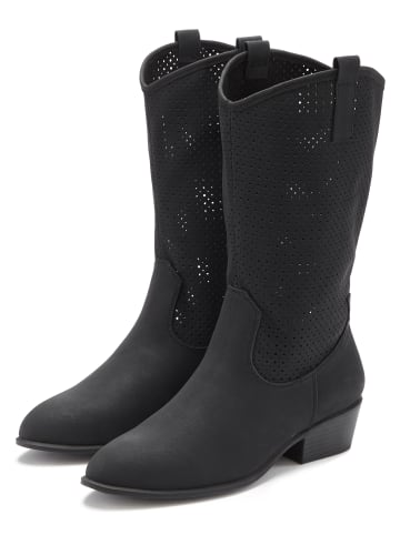 LASCANA Westernstiefel in schwarz