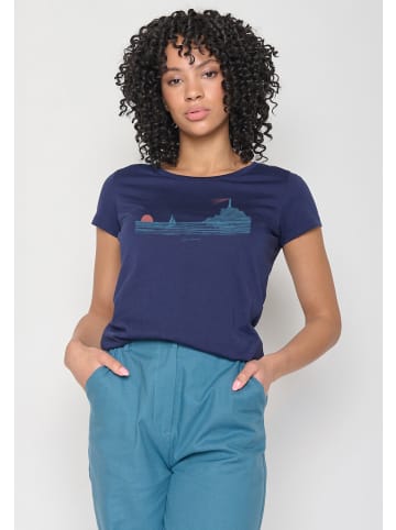 GreenBomb T-Shirt Nature Lighthouse in Marineblau