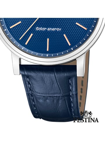 Festina Analog-Solaruhr Festina Solar Energy blau groß (ca. 41mm)