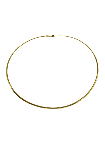 Schmuckador Halsreif Omega 1mm - 45cm - 585 Gelbgold Kette in gold