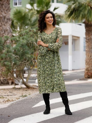 WITT WEIDEN Blumenkleid in schilf-bedruckt