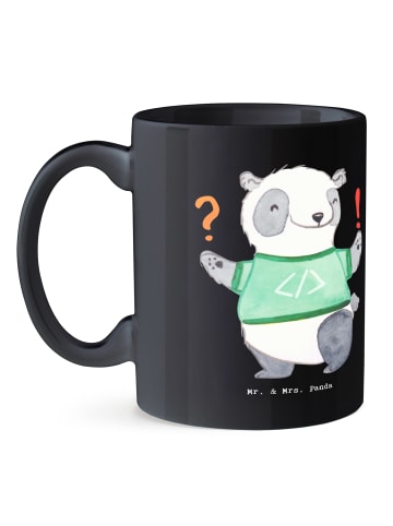 Mr. & Mrs. Panda Trinkbecher Feature Charme mit Spruch in Schwarz