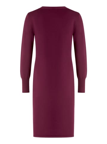Betty Barclay Strickkleid mit Schleifenknoten in Dark Aubergine
