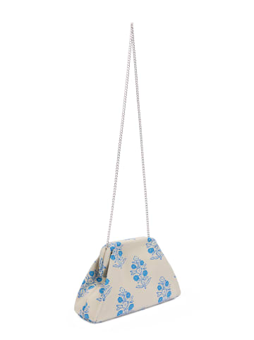 Sookie Women Clutch in Beige Blue