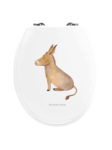 Mr. & Mrs. Panda Toiletten-Sitz Esel ohne Spruch in Weiß