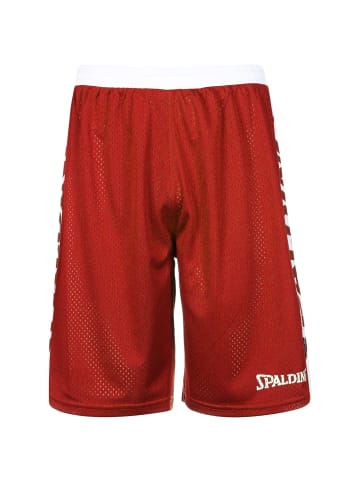 Spalding Trainingsshorts Essential Reversible in rot / weiß