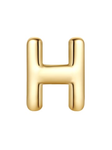 Glanzstücke München Piercing Buchstabe H aus Sterling Silber in gelbgold