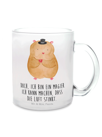 Mr. & Mrs. Panda Teetasse Hamster Hut mit Spruch in Transparent