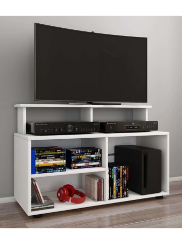 ebuy24 TV Tisch Balia 1 Weiß 90 x 36 cm