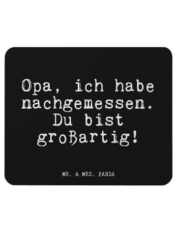 Mr. & Mrs. Panda Mauspad Opa, ich habe nachgemessen.... mit Spruch in Schwarz