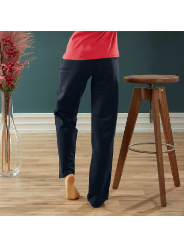 Erwin Müller Sweat Freizeithose, lang in dunkelblau
