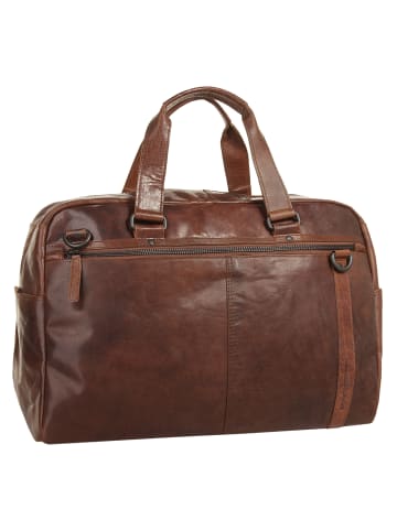 SPIKES & SPARROW Reisetasche echt Leder in cognac