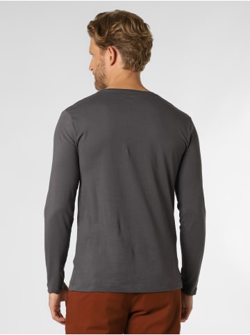 Nils Sundström Langarmshirt in anthrazit