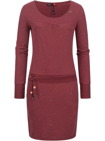 ragwear Druckkleid Penelope Print Intl. in Wine Red22