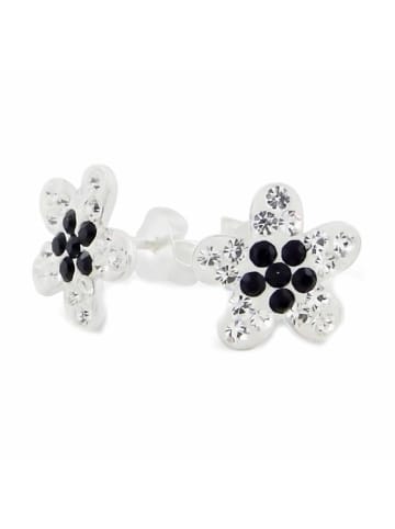 Schmuck23 Ohrringe 925 Silber Blume in Bunt