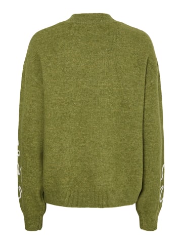 Pieces Strickpullover in Sphagnum