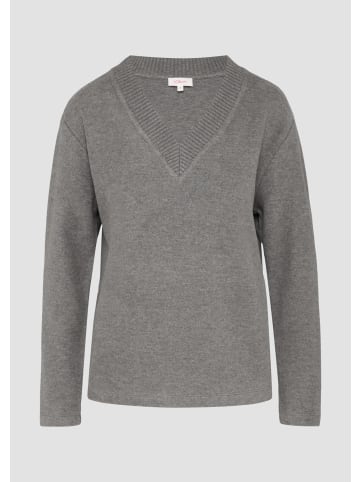s.Oliver Sweatshirt in 9730_graphit