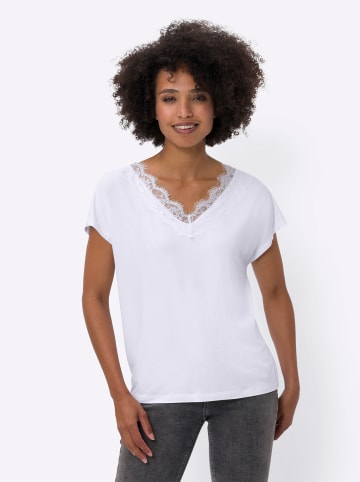 Heine V-Shirt in weiß