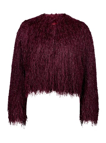Vera Mont Bomberjacke mit Lurexfaden in Deep Dahlia