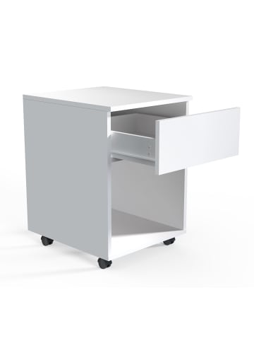 VCM  Rollcontainer Bürocontainer Dalosa 1 Schublade in Weiß