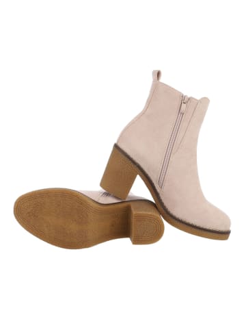 Ital-Design Stiefelette in Beige