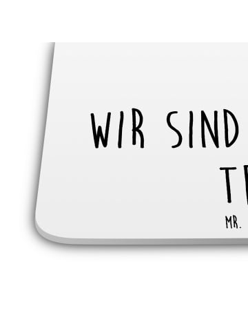 Mr. & Mrs. Panda Bierdeckel Toast Marmelade mit Spruch in Weiß