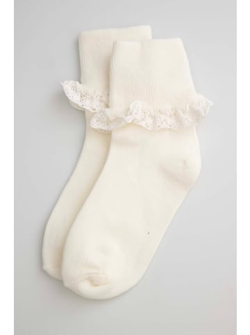 Coccodrillo Socken in ecru