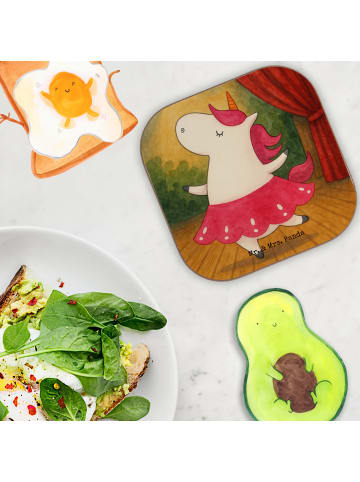 Mr. & Mrs. Panda Untersetzer für Gläser Einhorn Ballerina Design... in Weiß