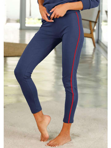 H.I.S Leggings in marine-navy-rot