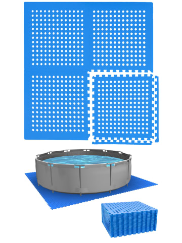 eyepower Poolunterlage Green Lagoon 28 tlg. in blau