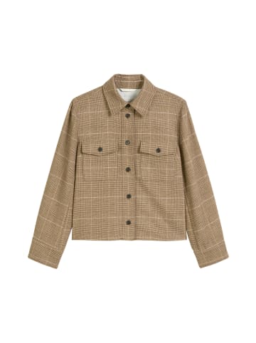 Marc O'Polo Overshirt regular cropped in Medium Brown
