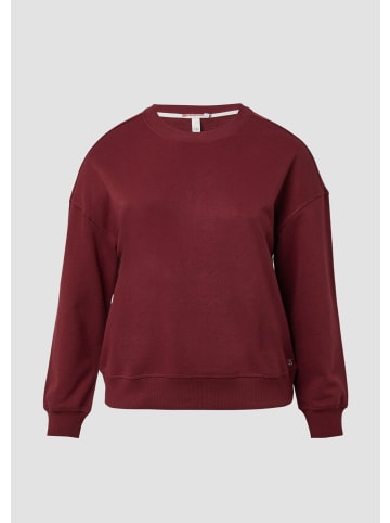 QS Sweatshirt in 3900_bordeaux