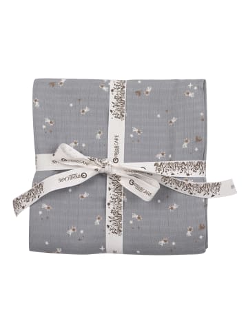 müsli Pucktuch in Jasmin blue/ Balsam cream/ Walnut