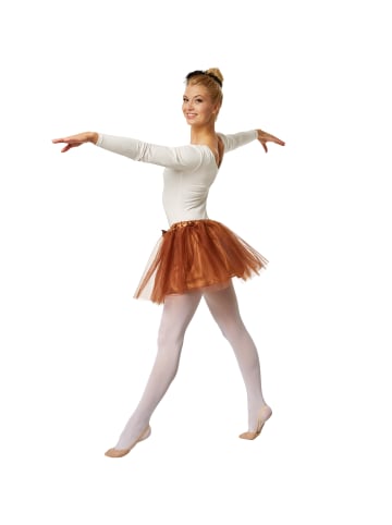 tectake Tutu aus 3-lagigen Tüll, braun