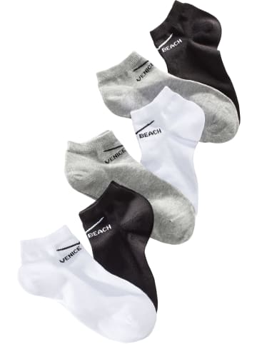 Venice Beach Sneakersocken in schwarz, weiß, grau