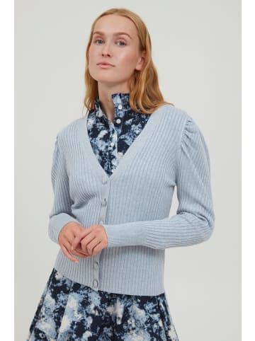 b. young BYPIMBA RIB CARDIGAN - KNIT Regular fit in Kentucky Blue Melange