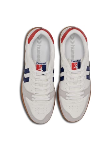 Hummel Hallenschuh Handball Perfekt Erwachsene in WHITE/BLUE/RED
