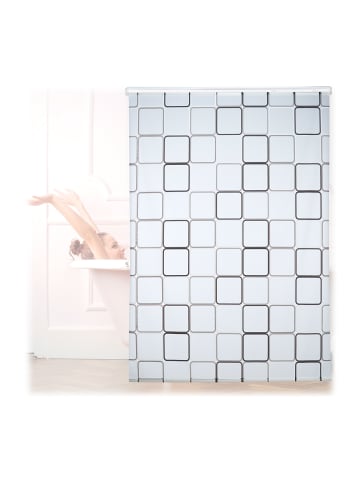 relaxdays Duschrollo Square in Semitransparent - (L)240 x (B)160 cm
