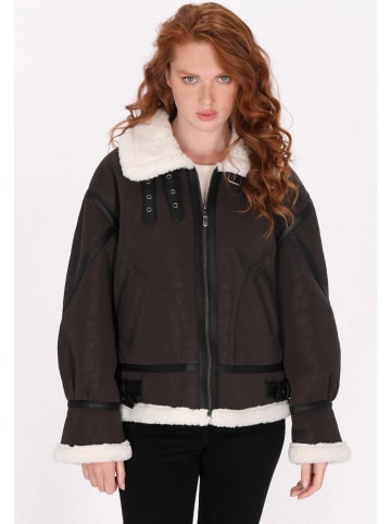 DreiMaster Damen Jacke in Dunkelbraun